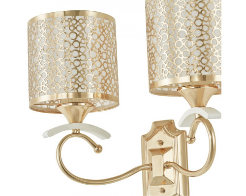 Дополнительное фото Настенный светильник Arte Milano Florentia-9787 309787/2W Wh/Gd: Купить в Интернет магазин освещения GCSVET.RU