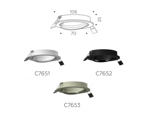 Дополнительное фото Основание светильника Ambrella Light DIY Spot C7652: Купить в Интернет магазин освещения GCSVET.RU