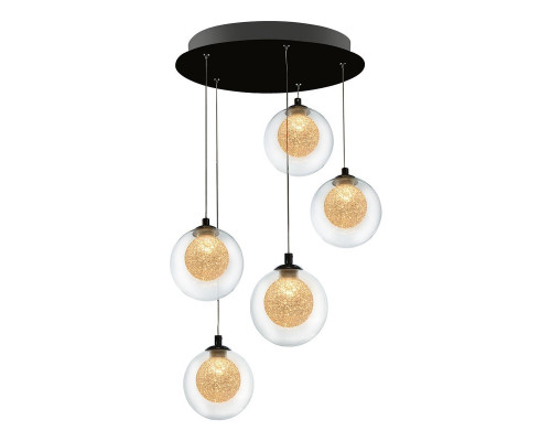 Дополнительное фото Люстра подвесная LED iLedex Oblivion C4457-5R CR: Купить в Интернет магазин освещения GCSVET.RU