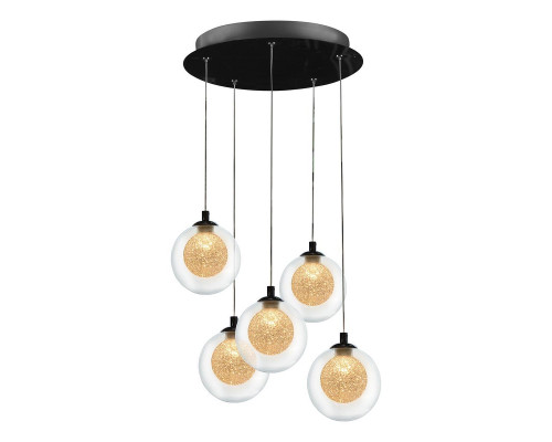 Дополнительное фото Люстра подвесная LED iLedex Oblivion C4457-5R CR: Купить в Интернет магазин освещения GCSVET.RU