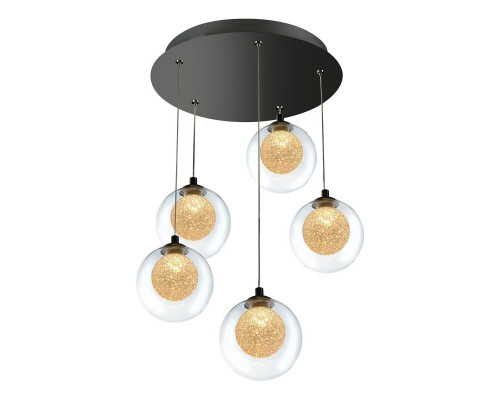 Основное фото Люстра подвесная LED iLedex Oblivion C4457-5R CR: Купить в Интернет магазин освещения GCSVET.RU