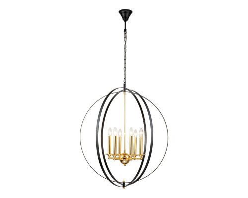 Дополнительное фото Люстра подвесная iLamp Element 9977-800 GoldBlack: Купить в Интернет магазин освещения GCSVET.RU
