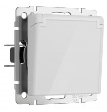Розетка с заземлением, крышкой и шторками Werkel 4690389197338 W1171241 a064013