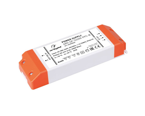 Основное фото Сетевой адаптер Arlight ARV-SP-24200-PFC-B (24V, 8.3A, 200W, IP20) 022922(2): Купить в Интернет магазин освещения GCSVET.RU