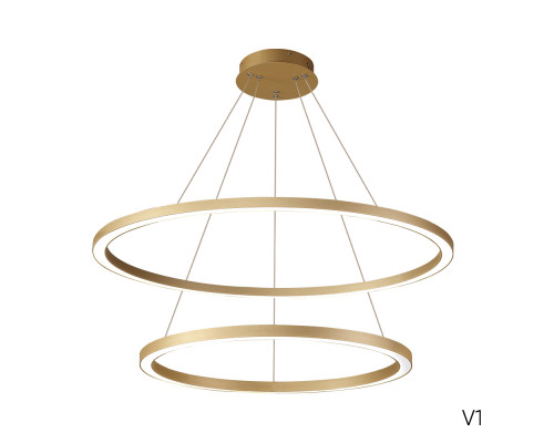 Дополнительное фото Люстра подвесная Crystal Lux FORTUNA SP123W LED GOLD: Купить в Интернет магазин освещения GCSVET.RU