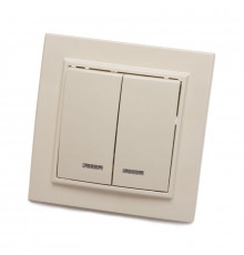 Выключатель 2-клавишный с индикатором Stekker PSW10-9002-02 250В 10А 39229