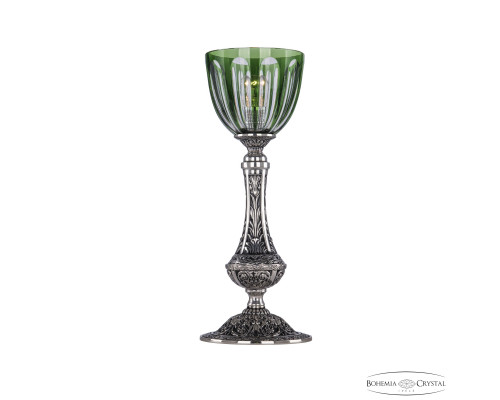 Основное фото Лампа настольная Bohemia Ivele Crystal Florence 71100L/15 NB P1 Clear-Green/H-1H: Купить в Интернет магазин освещения GCSVET.RU