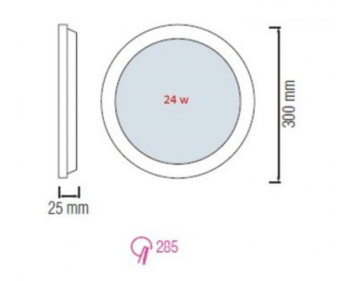 Дополнительное фото Светильник потолочный Horoz Electric SLIM-24 056-003-0024 24W 4200K HRZ33002863: Купить в Интернет магазин освещения GCSVET.RU