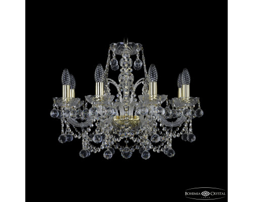 Основное фото Люстра подвесная Bohemia Ivele Crystal 1411/8/195 G Balls: Купить в Интернет магазин освещения GCSVET.RU