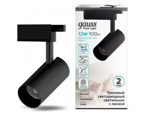 Дополнительное фото Светильник трековый LED Gauss Track Light Led TR080: Купить в Интернет магазин освещения GCSVET.RU