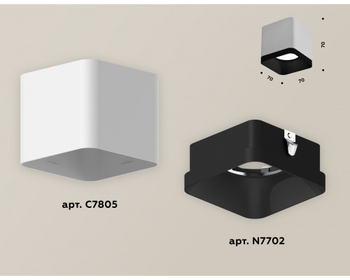 Дополнительное фото Светильник накладной Ambrella Light Techno XS7805002: Купить в Интернет магазин освещения GCSVET.RU
