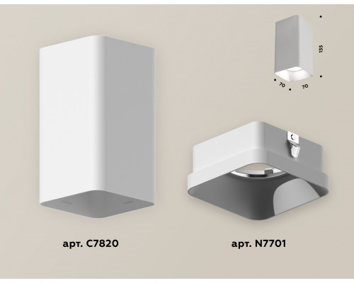 Дополнительное фото Светильник накладной Ambrella Light Techno XS7820001 (C7820, N7701): Купить в Интернет магазин освещения GCSVET.RU