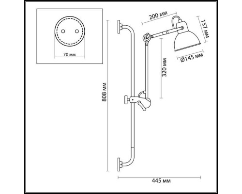 Дополнительное фото Светильник спот Odeon Light Arta 4125/1WA: Купить в Интернет магазин освещения GCSVET.RU
