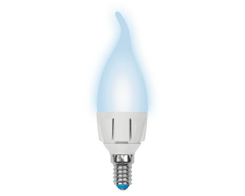 Основное фото Светодиодная лампа для диммера (UL-00004298) Uniel E14 7W 4000K матовая LED-CW37 7W/4000K/E14/FR/DIM PLP01WH: Купить в Интернет магазин освещения GCSVET.RU