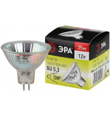 Лампочка тип галогенновая Эра GU5.3 35W 3000K GU5.3-MR16-35W-12V-CL C0027355