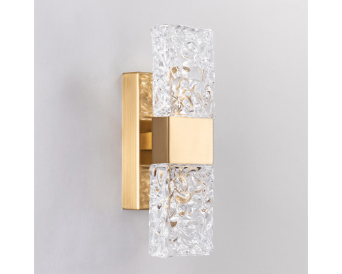 Дополнительное фото Светильник настенный DeLight Collection Wall lamp 88068W gold/clear: Купить в Интернет магазин освещения GCSVET.RU