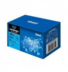 Светодиодная гирлянда (UL-00007197) Uniel 220V синий ULD-S1000-100/DTA Blue IP20