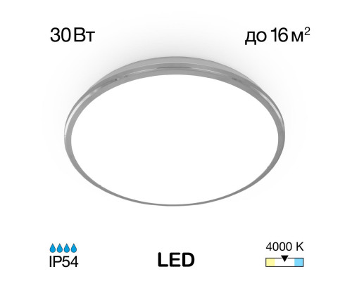 Основное фото Светильник потолочный LED Citilux Луна CL702301N: Купить в Интернет магазин освещения GCSVET.RU