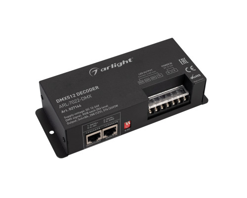 Основное фото Декодер Arlight ARL-7022-DMX (12-24V, 3x8A, DMX512, XLR3) 027144: Купить в Интернет магазин освещения GCSVET.RU