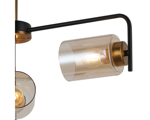 Дополнительное фото Люстра потолочная Illumico IL8248-3COU-79 BK GD: Купить в Интернет магазин освещения GCSVET.RU