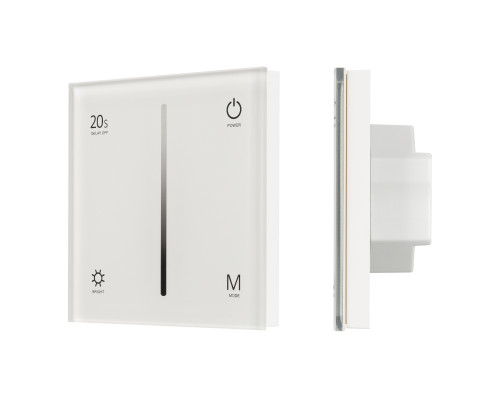 Основное фото Панель Arlight Smart-P6-Dim-G-IN White (12-24V, 4x3A, Sens, 2.4G) 034781: Купить в Интернет магазин освещения GCSVET.RU