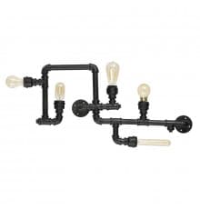 Люстра потолочная Ideal Lux Plumber PL5 Nero 136707
