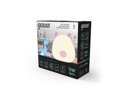 Дополнительное фото Лампа настольная Gauss Qplus NN7034: Купить в Интернет магазин освещения GCSVET.RU