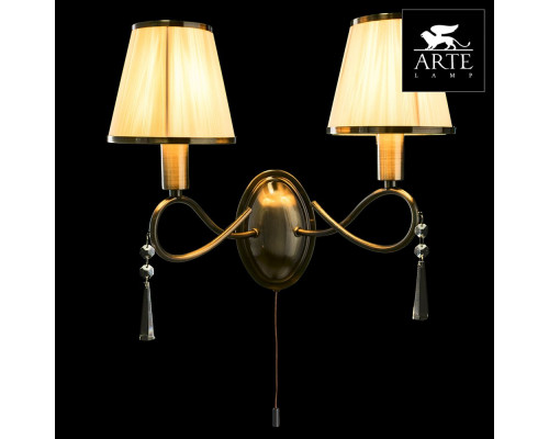 Дополнительное фото Настенный светильник Arte Lamp Logico A1035AP-2AB: Купить в Интернет магазин освещения GCSVET.RU