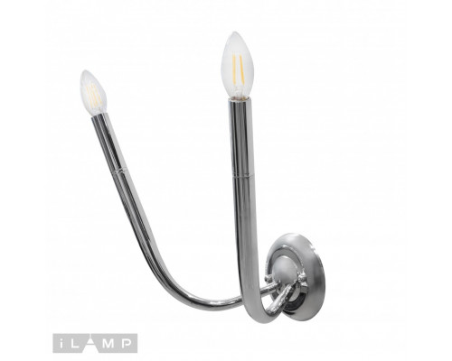 Дополнительное фото Настенный светильник iLamp Evolution B88088-2 CR: Купить в Интернет магазин освещения GCSVET.RU