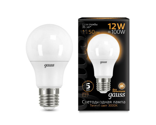 Основное фото Светодиодная лампочка Gauss LED ЛОН 102502112: Купить в Интернет магазин освещения GCSVET.RU