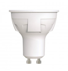 Светодиодная лампа для диммера (UL-00003990) Uniel GU10 6W 3000K матовая LED-JCDR 6W/WW/GU10/FR/DIM PLP01WH