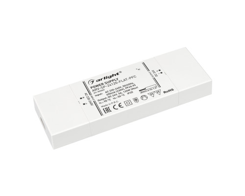 Основное фото Сетевой адаптер Arlight ARV-SP-24120-Flat-PFC (24V, 5A, 120W) 033263: Купить в Интернет магазин освещения GCSVET.RU