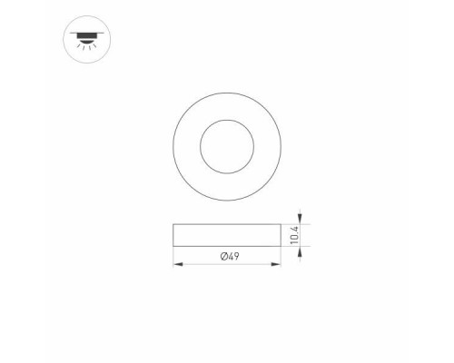 Дополнительное фото Накладка Arlight ART-Deck-Cap-Roll-R50 024930: Купить в Интернет магазин освещения GCSVET.RU