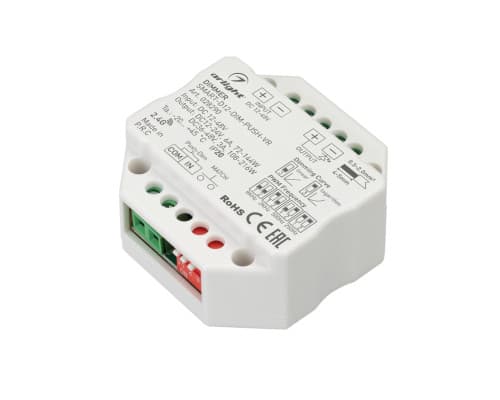 Основное фото Диммер Arlight Smart-D12-Dim-Push-VR (12-48V, 1x6A, 2.4G) 028290: Купить в Интернет магазин освещения GCSVET.RU