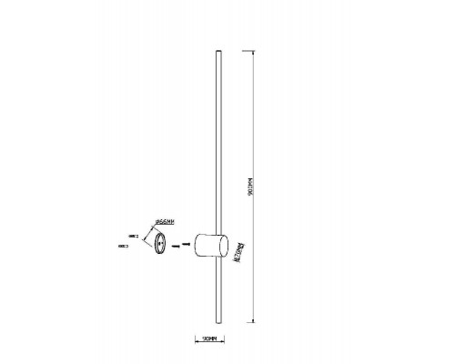 Дополнительное фото Светильник настенный Maytoni Light stick MOD237WL-L11B3K: Купить в Интернет магазин освещения GCSVET.RU