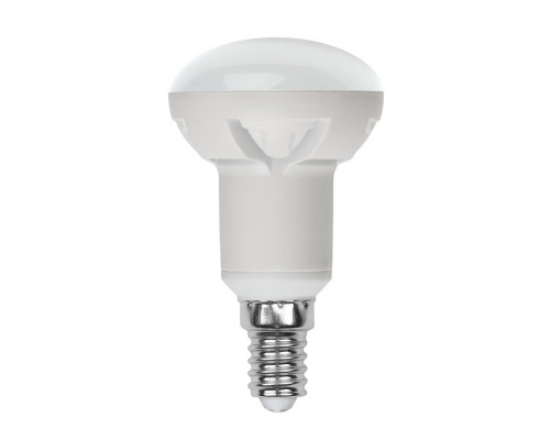 Основное фото Светодиодная лампа для диммера (UL-00004710) Uniel E14 7W 3000K матовая LED-R50 7W/3000K/E14/FR/DIM PLP01WH: Купить в Интернет магазин освещения GCSVET.RU