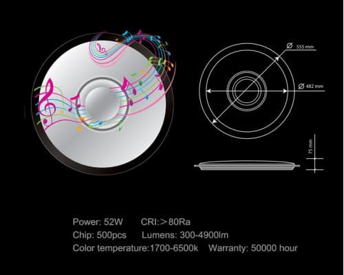 Дополнительное фото Светильник потолочный LED Omnilux OML-47307-52: Купить в Интернет магазин освещения GCSVET.RU