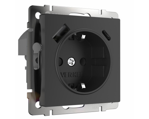 Основное фото Розетка с быстрой зарядкой USB Type A+С белая W1171708 4690389176449: Купить в Интернет магазин освещения GCSVET.RU