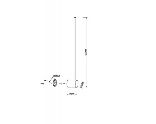 Основное фото Светильник настенный Maytoni Light stick MOD237WL-L6BS3K: Купить в Интернет магазин освещения GCSVET.RU