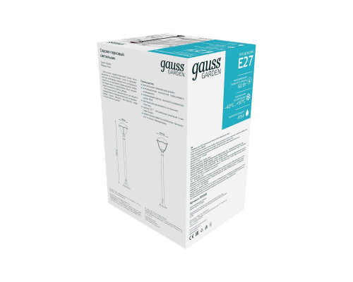 Дополнительное фото Светильник уличный Gauss Aura GD030: Купить в Интернет магазин освещения GCSVET.RU