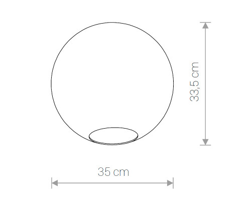 Дополнительное фото Плафон для светильника Nowodvorski Cameleon Sphere XL 8527: Купить в Интернет магазин освещения GCSVET.RU