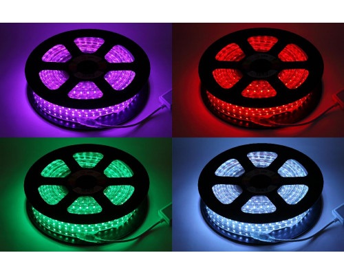 Дополнительное фото Лента светодиодная Эра 220В 5050 14,4Вт/м RGB 20м IP67 LS5050-14,4-60-220-RGB-IP67-20m Б0043097: Купить в Интернет магазин освещения GCSVET.RU