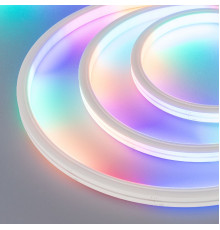 Лента светодиодная (герметичная) Arlight SPI MOONLIGHT-TOP-B84-13x12mm 24V RGB-PX7 (18 W/m, IP67, 5m, wire x2) 041016