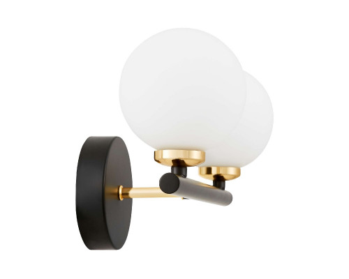 Дополнительное фото Настенный светильник Lumina Deco Marsiada LDW 6033-2 BK+F.GD: Купить в Интернет магазин освещения GCSVET.RU