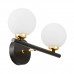 Дополнительное фото Настенный светильник Lumina Deco Marsiada LDW 6033-2 BK+F.GD: Купить в Интернет магазин освещения GCSVET.RU