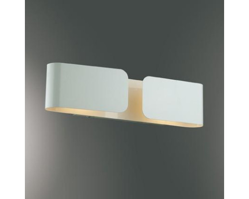 Дополнительное фото Светильник настенный Ideal Lux Clip AP2 Small Bianco 014166: Купить в Интернет магазин освещения GCSVET.RU