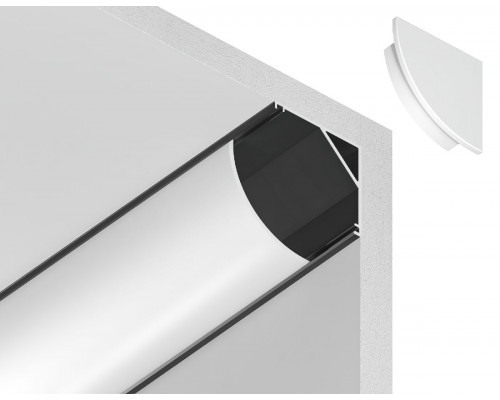 Дополнительное фото Алюминиевый угловой профиль Ambrella Light Alum Profile GP2100BK: Купить в Интернет магазин освещения GCSVET.RU