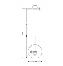 Светильник подвесной LED Maytoni Cometa MOD056PL-L12G3K