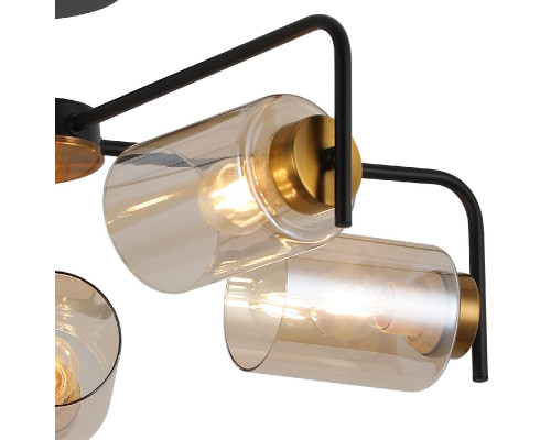 Дополнительное фото Люстра потолочная Illumico IL8248-5COU-79 BK GD: Купить в Интернет магазин освещения GCSVET.RU