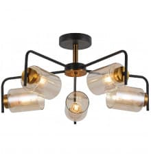 Люстра потолочная Illumico IL8248-5COU-79 BK GD